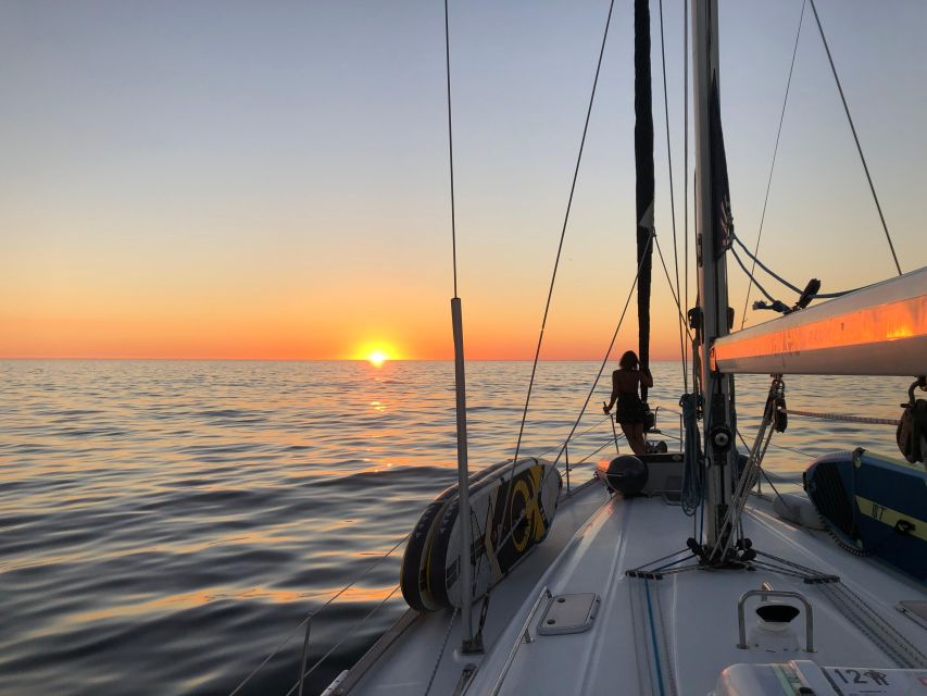 Sunset on a Luxury Sailing Yacht - Lagos - Algarve - Unique Perspective of the Coast