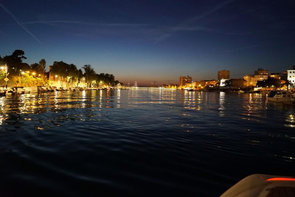 Zadar: City Cruise by Night With Unlimited Sparkling Wine - Weather and Postponement