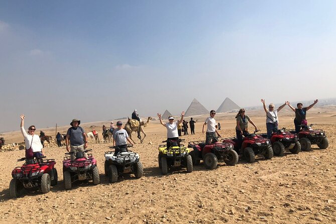 Giza Pyramids, Sphinx, ATV Bike, Lunch,Camel Ride, Dinner Cruise& Shopping Tour - Logistical Details and Cancellation Policy