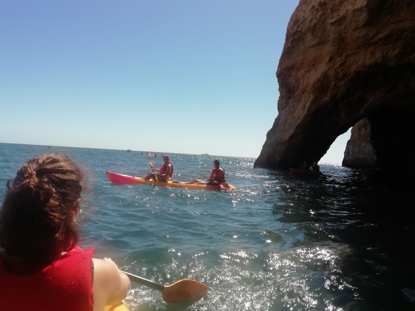 Lagoa: Benagil Cave and Marinha Beach Guided Kayaking Tour - Booking and Cancellation