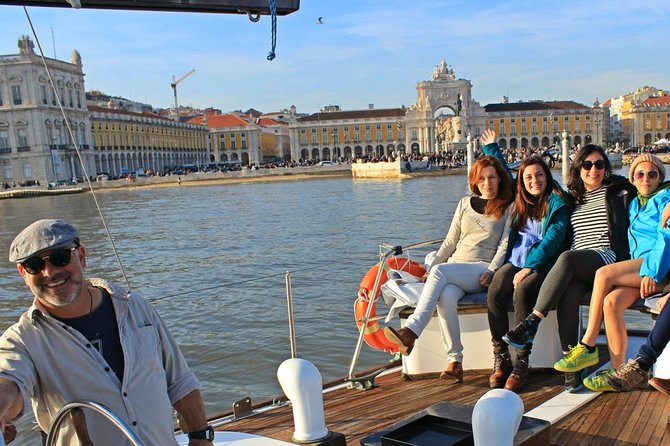 Lisbon - Daylight or Sunset on a Vintage Sailboat - Sailing Past Landmark Sights