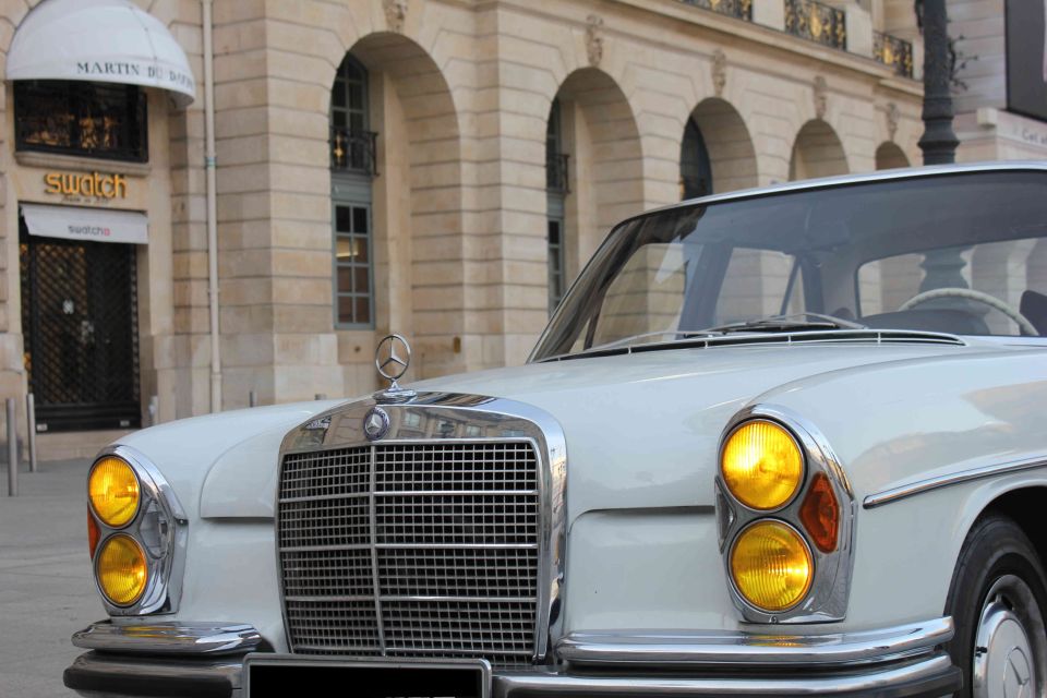 Paris: 2.5-Hour Guided Vintage Car Tour and Wine Tasting - Tour Duration and Itinerary