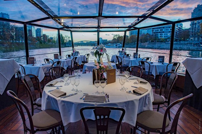 Paris Seine River Dinner Cruise With Champagne and Window Seating - Accessibility and Dietary Accommodations