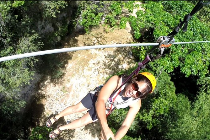 Samana Zip Line With Waterfalls & Culture Tasting - Refreshing Waterfall Swim