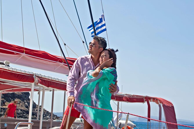 Santorini Cruise on Catamaran With BBQ & Open Bar - Onboard Dining Options