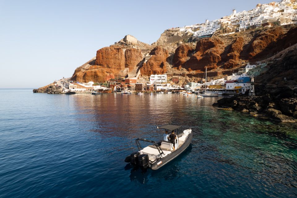 Santorini: Half Day Exclusive Speedboat Cruise - Onboard Activities and Experiences