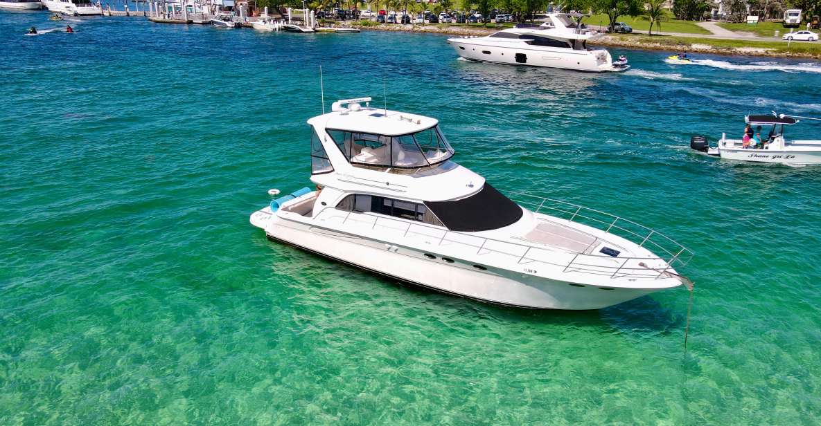 Miami: Private 52FT Luxury Yacht Rental With Captain - Exploring Biscayne Bay by Yacht