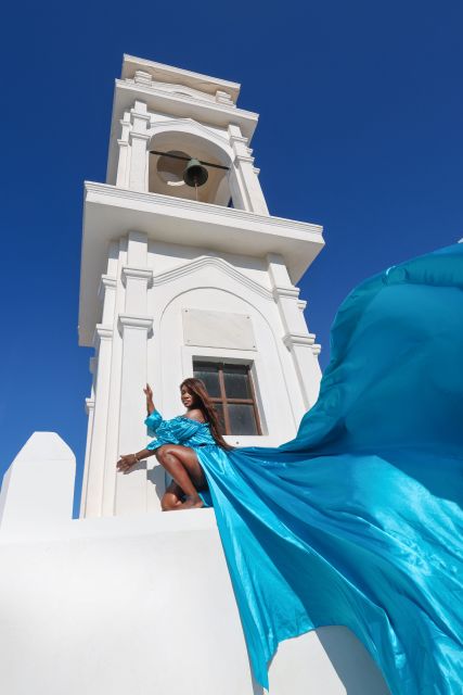 Santorini: Private Flying Dress Photoshoot With Dress Rental - Comfort and Support