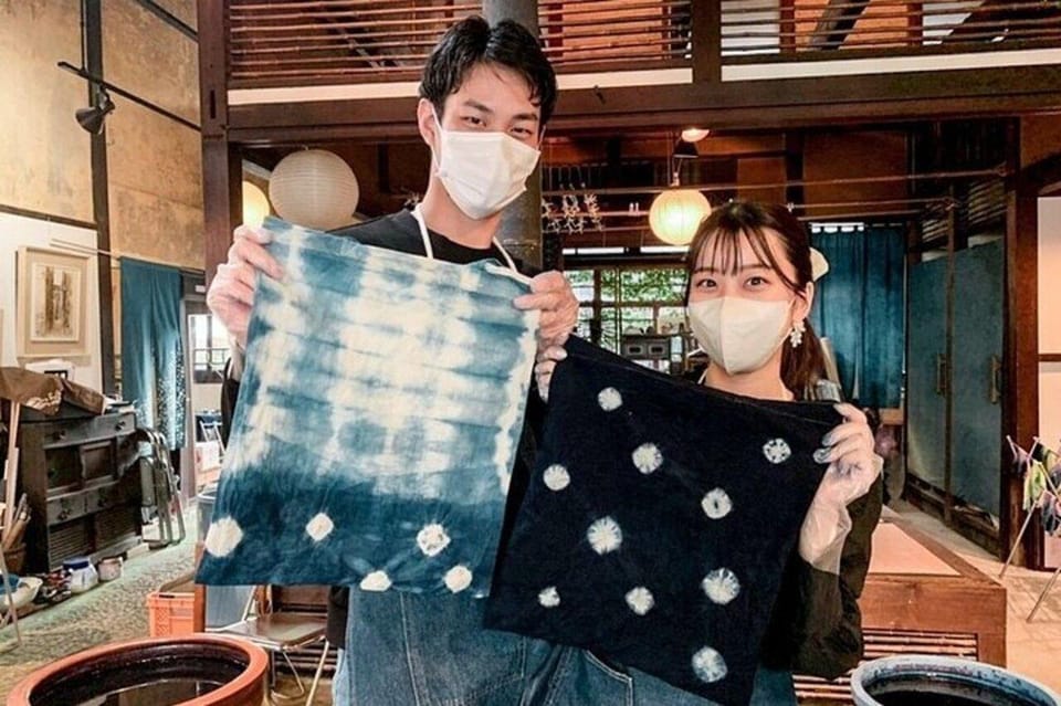 Taisho Era Folk House Unique Indigo Dyeing for All Ages - Personalized Textile Creation Process