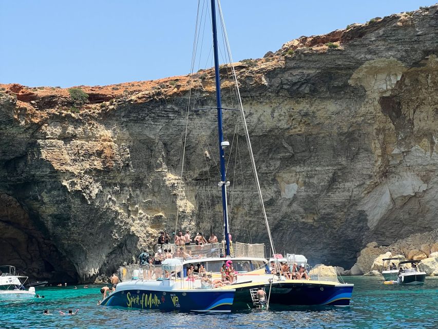 Comino: Blue Lagoon Catamaran Cruise With Lunch and Open Bar - Frequently Asked Questions