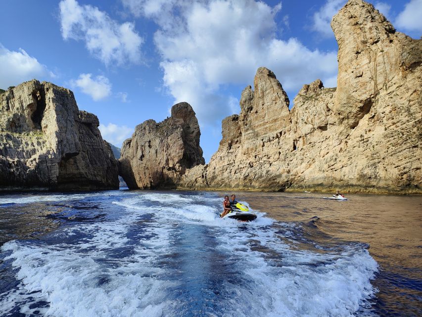 From San Antonio: Jet Ski Tour to Cala Aubarca With Swimming - Frequently Asked Questions