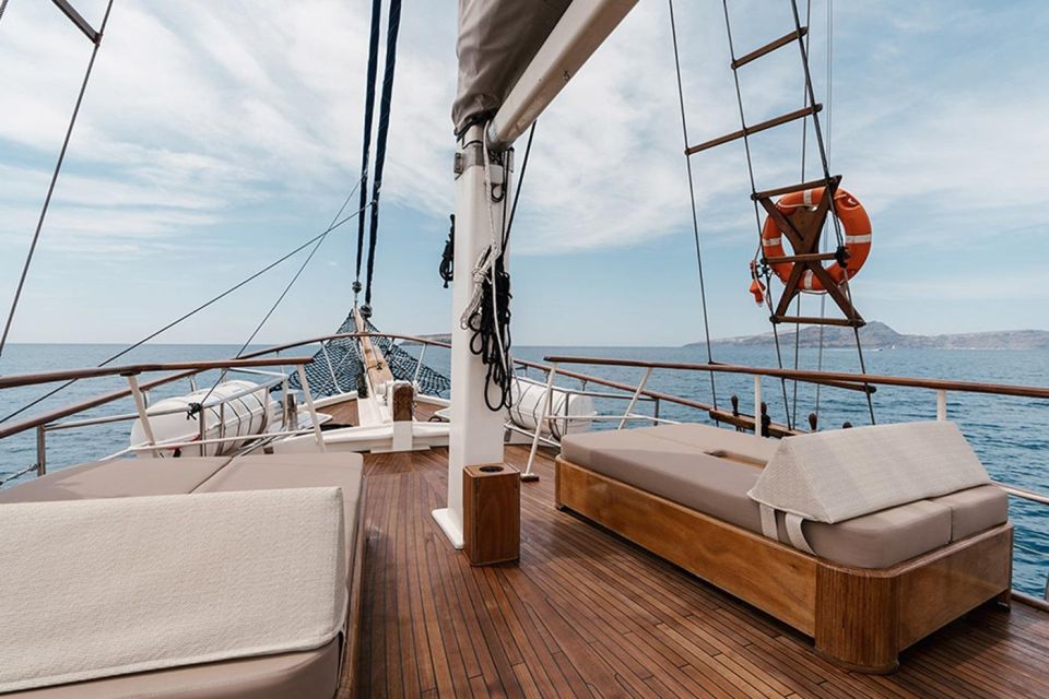 Adonis Luxury Schooner Santorini Full Day Cruise - Key Points