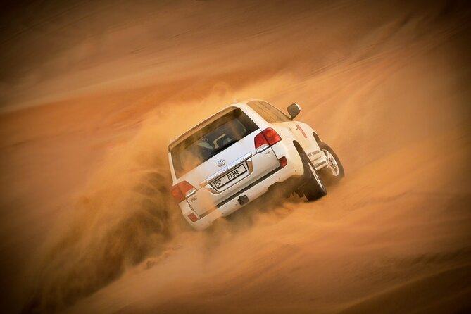 Evening Desert Safari in Dubai, Sandboard & BBQ Dinner - Key Points