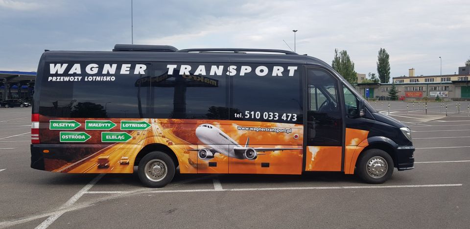 Gdańsk Airport: Bus Transfer To/From Olsztyn - Service Provider and Route