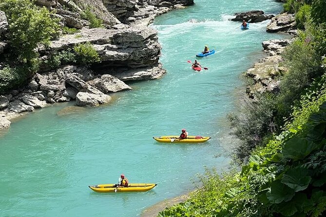 Kayaking in the Vjosa River, Albania Kayak Permet, Gjirokaster (ARG) - Key Points