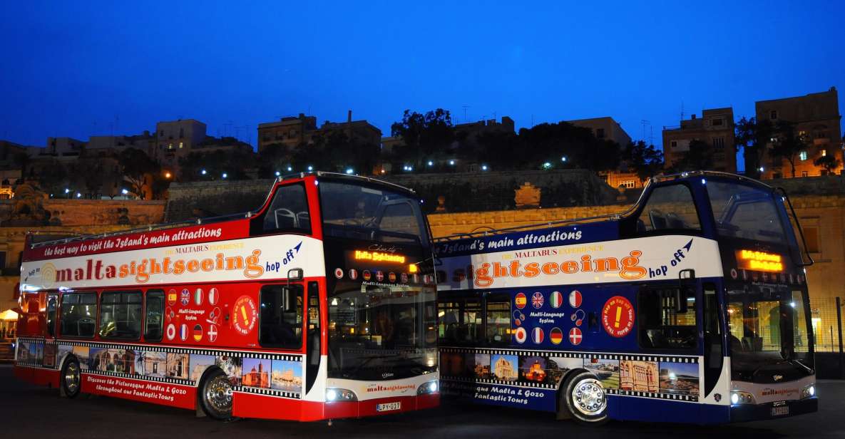 Malta By Night Open-Top Bus Tour Including 1-Hour Mdina Stop - Highlights of the Experience