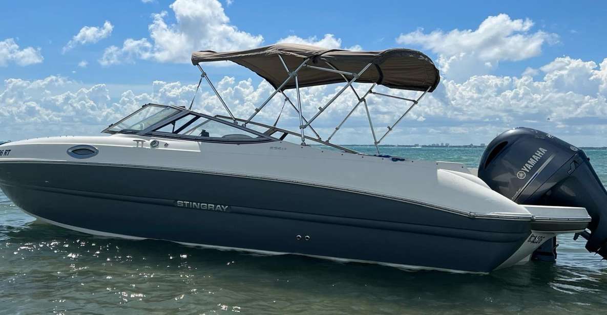 Miami: 24-Foot Private Boat for up to 8 People - Key Points