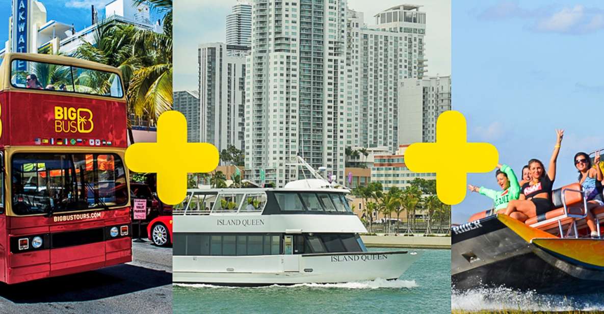 Miami: Everglades Experience, Bay Cruise & Open-top Bus Tour - Key Points