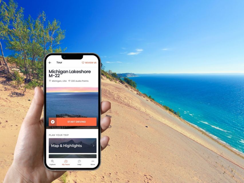 Michigan Lakeshore, M-22: Self-Guided Audio Driving Tour - Key Points