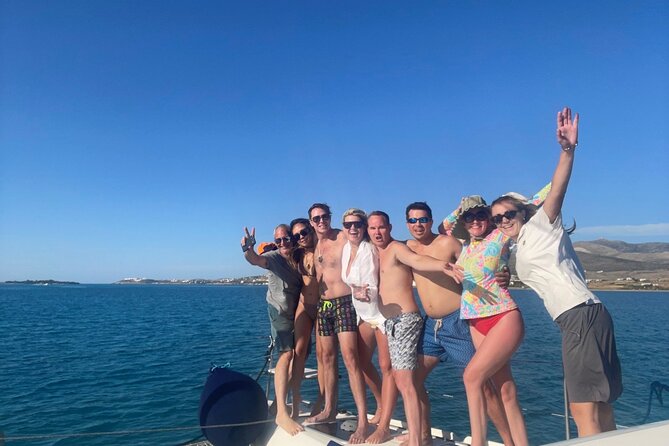 Private Full Day Catamaran Cruise From Paros With Lunch Overview Of The Cruise Experience