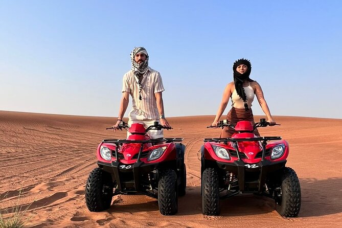 Private Morning Desert Excursion, Quadbike Sandboard & Camel Ride - Key Points