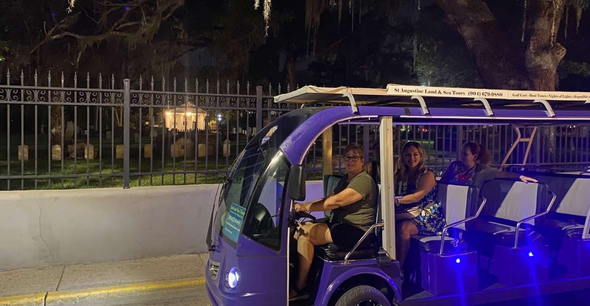 St. Augustine: Hauntings and Ghosts Guided Tour by Golf Cart - Key Points