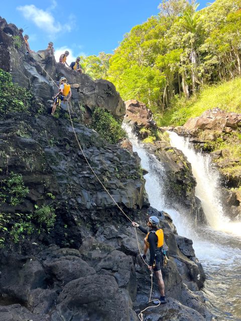 Umauma Triple-Tier Waterfall Rappel and River Tour - Key Points