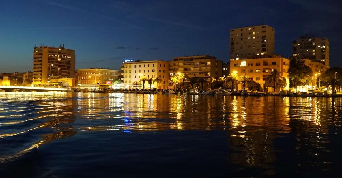 Zadar: City Cruise by Night With Unlimited Sparkling Wine - Key Points