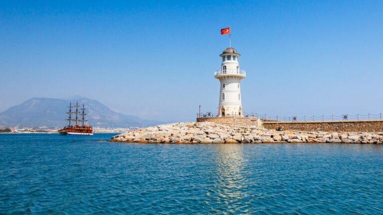 Alanya: Family Friendly Catamaran Cruise With Castle Views Sailing On The Mediterranean