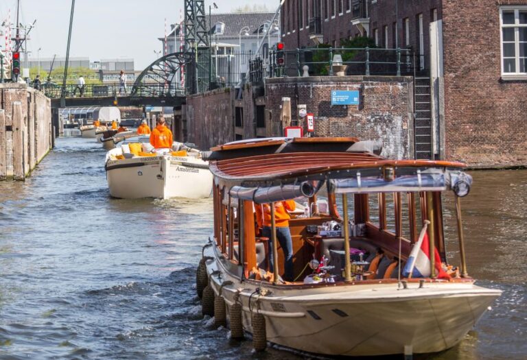 Amsterdam: Open Boat Cruise With Unlimited Drinks Option Tour Highlights