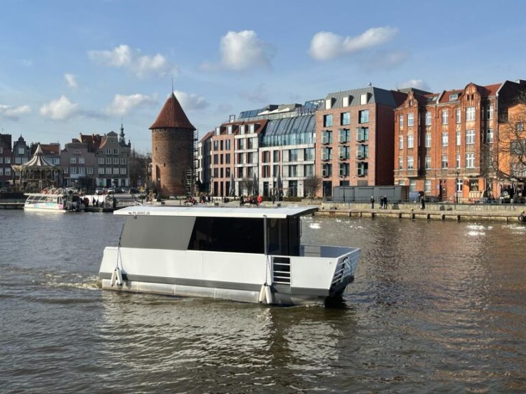 Brand New Tiny Water Bus On Motława River In Gdańsk Activity Overview