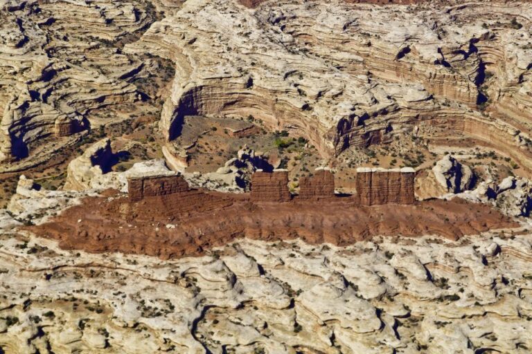 Canyonlands And Arches National Park: Scenic Airplane Flight Aerial Exploration Of Iconic Landscapes