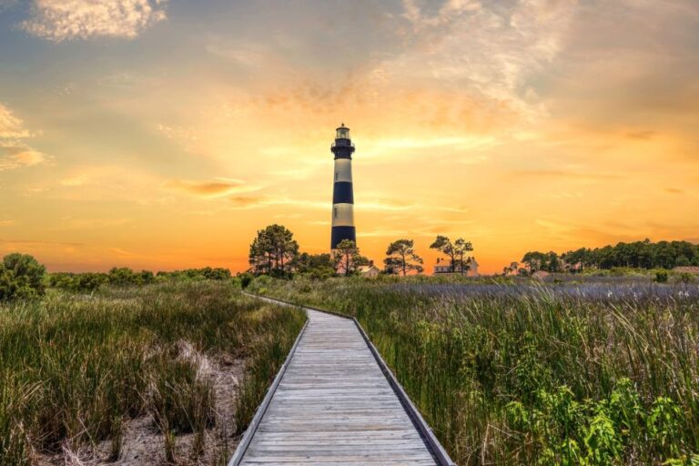 Cape Hatteras National Seashore: A Self Guided Driving Tour Bodie Island Lighthouse Exploration