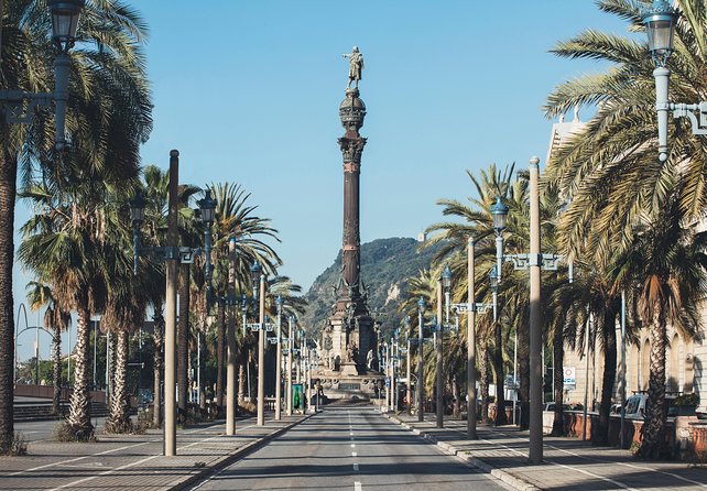 Columbus Monument Lookout: Scenic Ramblas, Sea and Montjuïc Views - Panoramic City Views