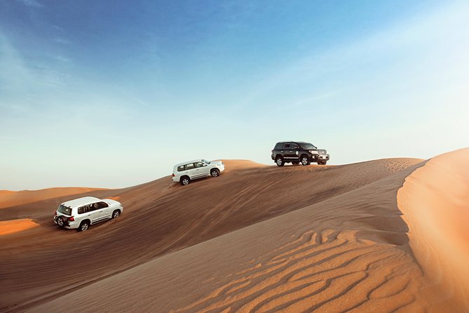 Desert Safari Dubai With Dune Bashing, Sandboarding, Camel Ride, 5 Shows, Dinner - Desert Adventure Highlights