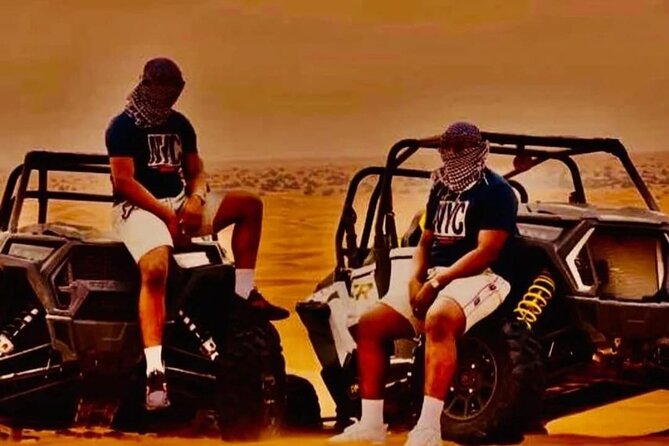 Dubai Desert Safari With Bbq Dinner Quad Bike Sandboard And Show Overview And Experience