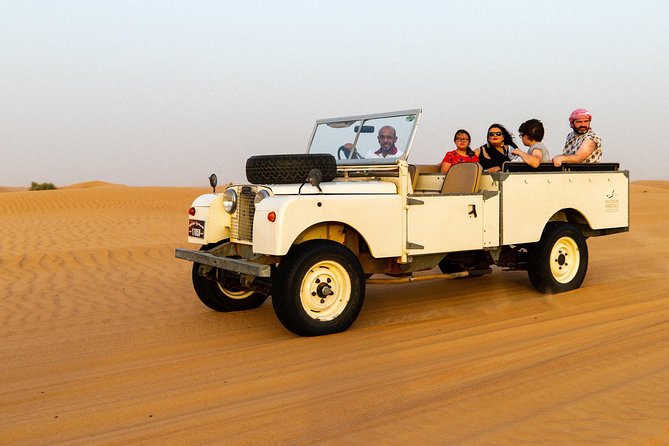 Dubai Heritage Land Rover Desert Safari With Traditional Dinner - Tour Overview