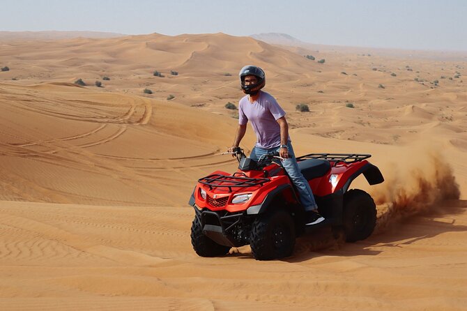 Dubai: Jeep Desert Safari, Camel Riding, Atv & Sandboarding Exhilarating Desert Adventure