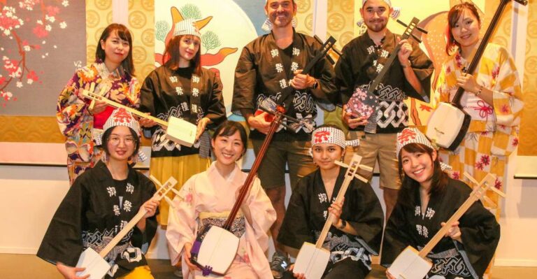 【tokyo Shami】let's Make A Mini Shamisen And Play It! Experience Overview