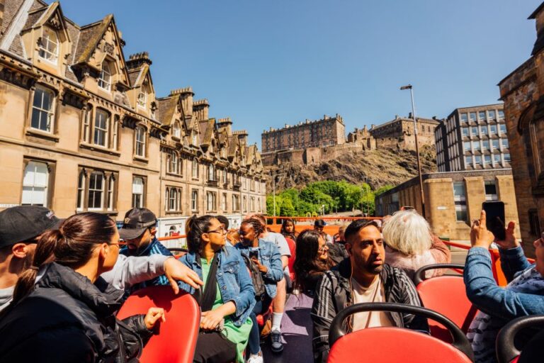 Edinburgh: Hop On Hop Off City Or Britannia Bus Tour Tour Options