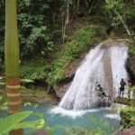 Explore Scenic Tropical Waterfalls At Blue Hole Lush Rain Forests