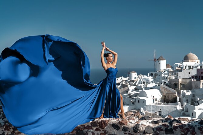 Flying Dress © Photoshoot In Santorini: Express Package Overview