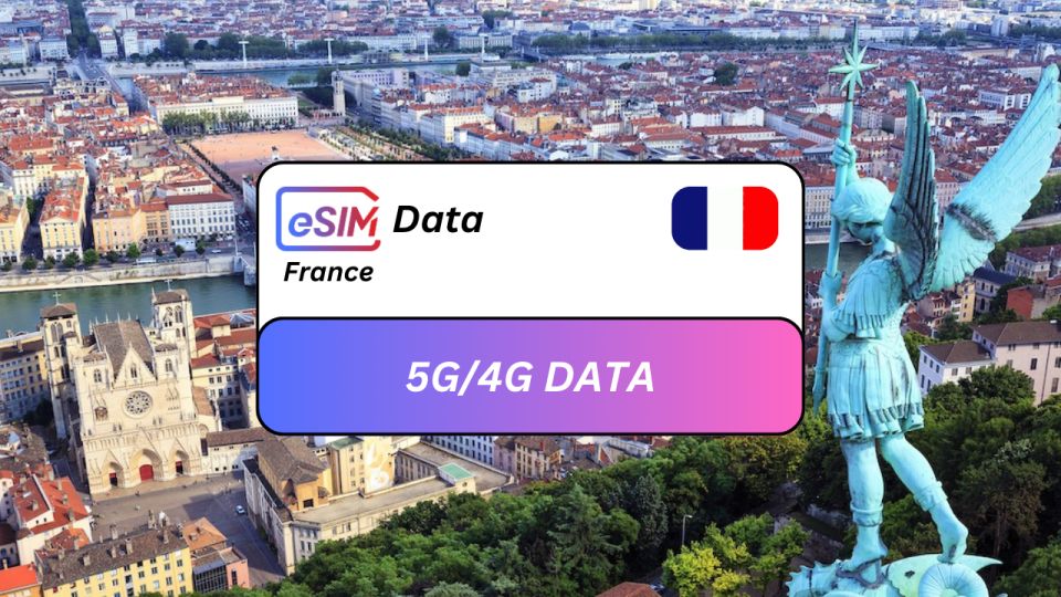 From Lyon: France Esim Roaming Data Plan for Travelers - Plan Overview