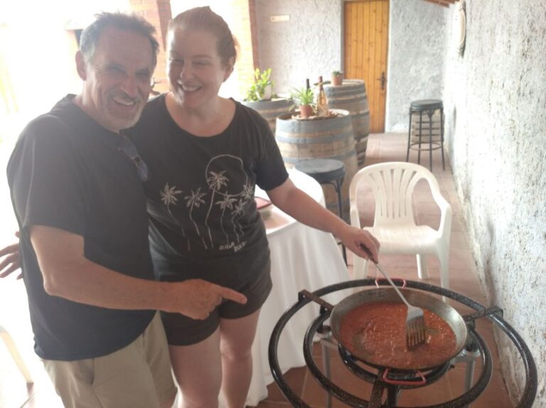 From Sitges: Paella Masterclass With Drink And Bike Ride Activity Overview