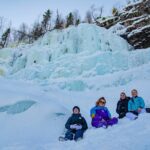 Full Day Hiking In Korouoma Canyon Frozen Waterfalls Outdoor Beauty Of Lapland