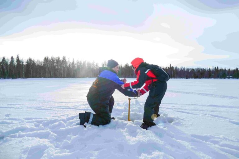 Great Ice Fishing Experience In Lapland Ice Fishing Experience