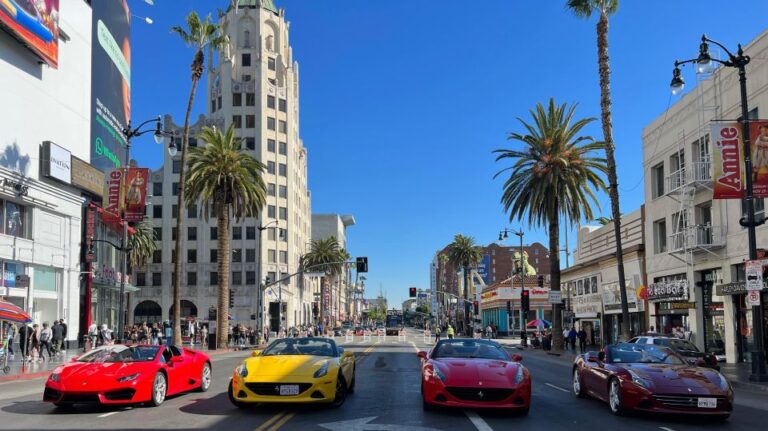 Hollywood Sign 30 Min Lamborghini Driving Tour Iconic Hollywood Landmarks