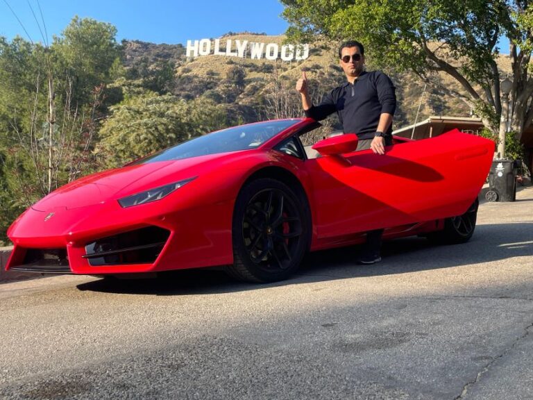 Hollywood Sign 50 Min Lamborghini Driving Tour Tour Details