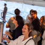 Lisbon: Catamaran Boat Party With Music, Open Bar & Swimming Activity Overview