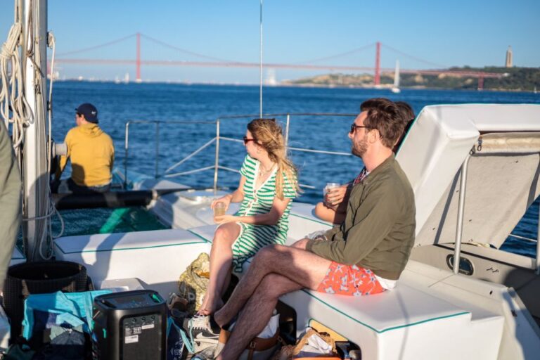 Lisbon: Sunset Catamaran Tour With Music And Drink Tour Overview And Details